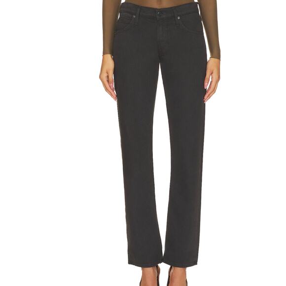 NWT MOTHER SNACKS! The Down Low Sweet Tooth Skimp Waist Size 30 Faded Black Wash - Picture 1 of 7